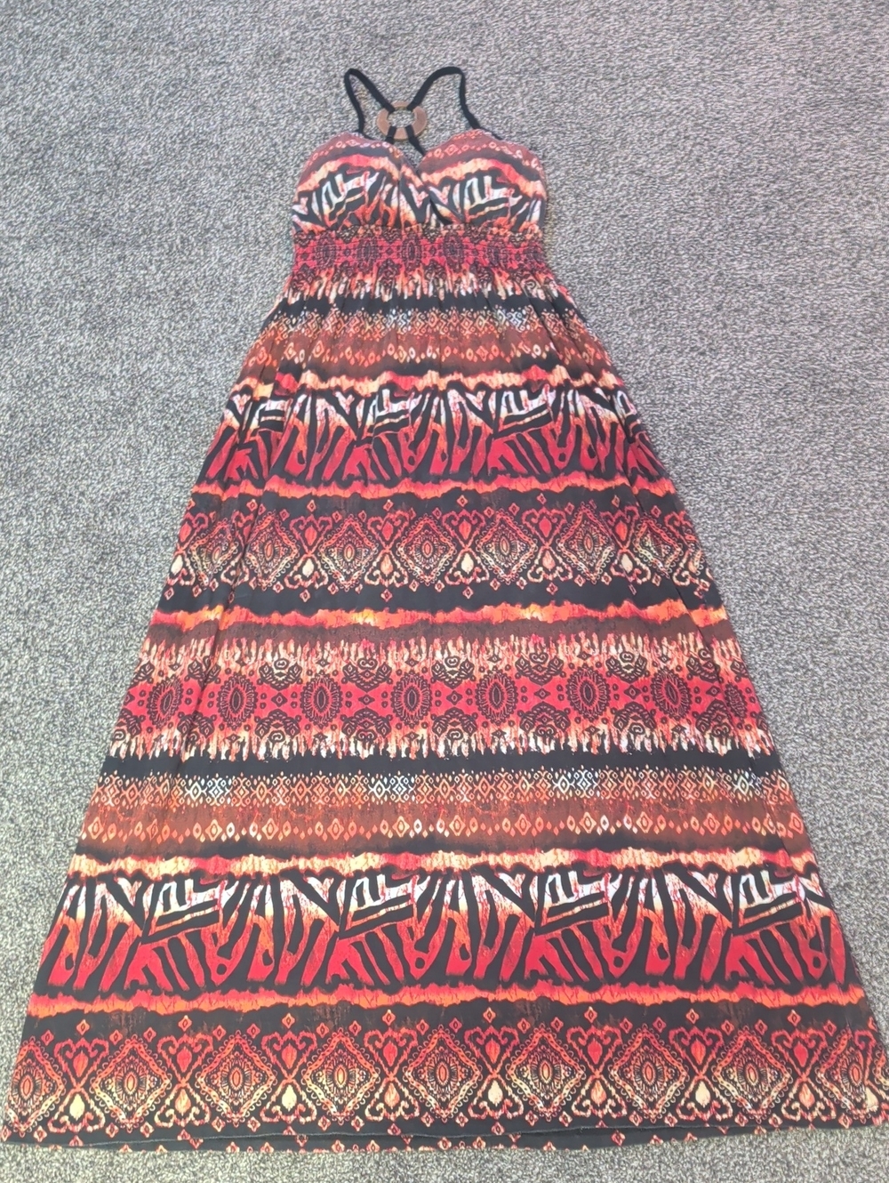 Large-Boho Maxi Dress - Ladies Summer Halter